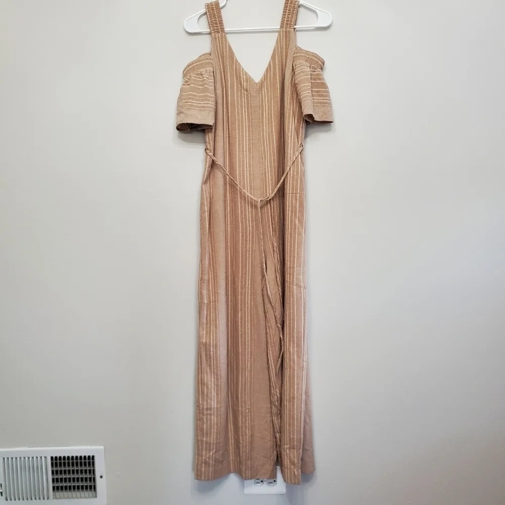 Moon River Cold Shoulder Jumpsuit